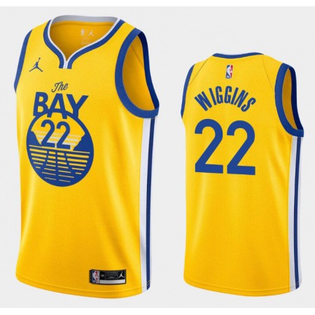 Maillot Basket Golden State Warriors Andrew Wiggins 22 2020-21 Jordan Brand Statement Edition Swingman - Homme